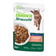 Trainer natural gatto straccetti salmone e verdure 85gr (bustina)