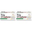 Trio carbone plus set da 2 2x40 pz compresse
