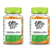 Ultravit gummies omega 3 + dha 2x60 st