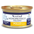 Unipro gatto monoproteico gattini kitten pollo 85gr (lattina)