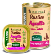 Unipro rustico cibo umido agnello riso e patate per cani 7anni+ vaschetta 100g