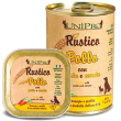 Unipro rustico cibo umido pollo con pasta e carote per cani vaschetta 100g