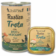 Unipro rustico cibo umido trota e riso e verdure per cani barattolo 400g