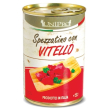 Unipro spezzatino con vitello cibo umido per cani adulti barattolo 400g