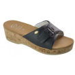 Wappy leather w navy blue 40