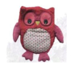 Warmies peluche termico hooty rosso
