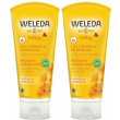 Weleda baby babywash corpo&capelli calendula set da 2 2x200 ml gel doc