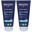 Weleda for men gel doccia 3-in-1 active fresh set da 2 2x200 ml do