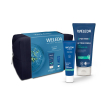 Weleda routine uomo cofanetto con doccia shampoo 200 ml + crema idratante 30 ml + pochette in regalo
