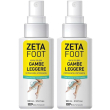 Zetafoot spray no gas gambe leggere 2x100 ml